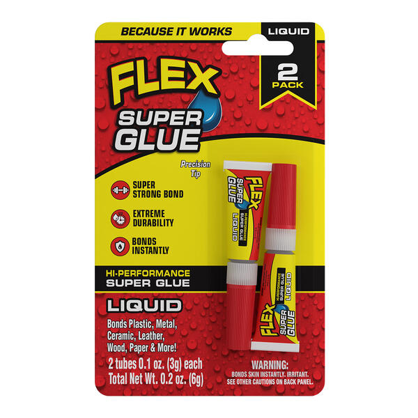As Seen On TV 2pk. 3g. Liquid Flex Super Glue Tubes - image 