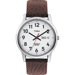 Mens Timex&#40;R&#41; Brown Leather Strap Watch - T200419J