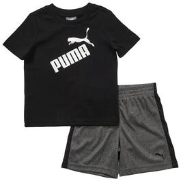 Baby Boy &#40;12-24M&#41; Puma&#40;R&#41; Jersey Short Sleeve Tee & Shorts Set