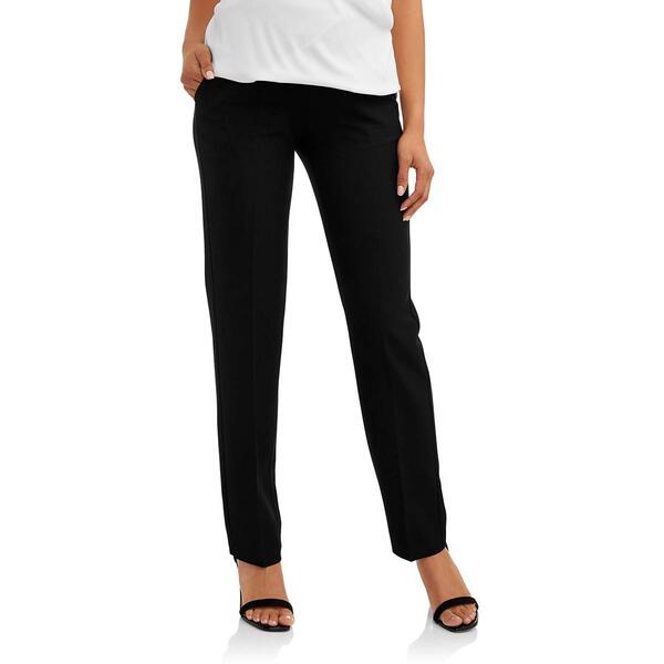 Womens Times Two Over Belly Straight Leg Maternity Pants - image 