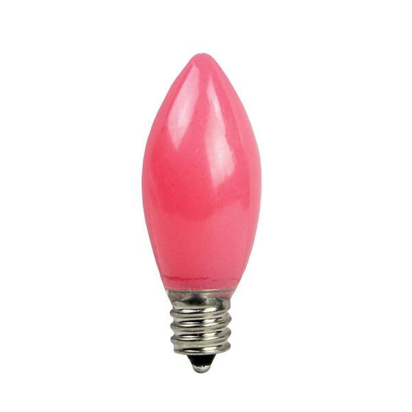 Sienna C9 Opaque Pink Christmas Replacement Bulbs - Set of 4 - image 