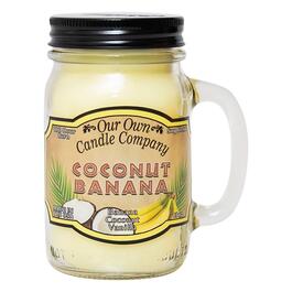 Our Own Candle Company Coconut Banana 13oz. Mason Jar Candle