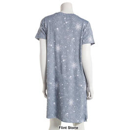 Womens Jaclyn Short Sleeve Sparkle Burst Celestial Nightshirt