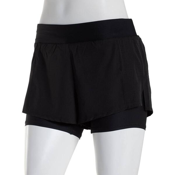 Womens RBX Stretch Woven Shorts w/  Lazor Cut Details - image 