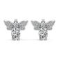 Moluxi&#40;tm&#41; Sterling Silver 2.2ctw. Bumble Bee Moissanite Earrings - image 1