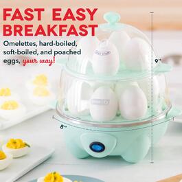 Dash 12 Egg Deluxe Electric Cooker - Blue