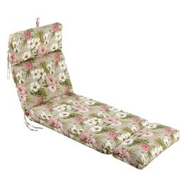 Jordan Manufacturing Chaise Cushion - Pink/Ivory Floral