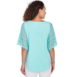 Plus Size Skye''s The Limit Soft Side Elbow Flare Sleeve Tee
