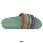 Womens Lauren Lorraine Ria Multi-Color Glitter Flat Sandals - image 5