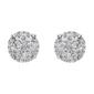 Nova Star&#174; Sterling Silver Lab Grown Diamond Stud Earrings - image 3