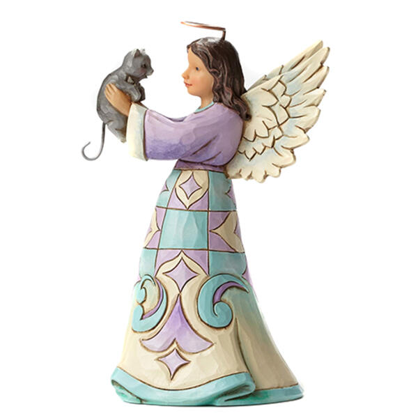 Jim Shore Angel & Kitten Figurine - image 