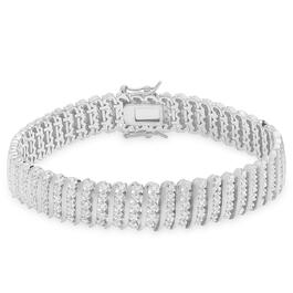 Gianni Argento Diamond S Link Bracelet