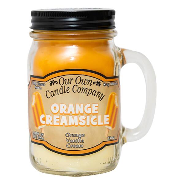 Our Own Candle 13oz. Orange Creamsicle Mason Jar Candle - image 