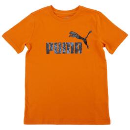 Boys &#40;8-20&#41; Puma Power Pack Short Sleeve Jersey Logo Tee - Orange