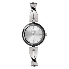 Womens Timex&#40;R&#41; Silver-Tone Bracelet Watch - TW2T49400JI