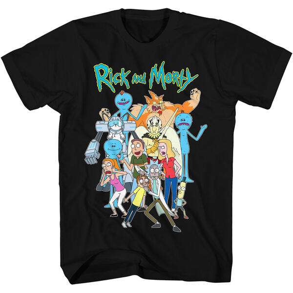 Young Mens Rick & Morty Short Sleeve Graphic Tee - image 