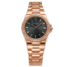 Womens Jessica Simpson Crystal Bracelet Watch - JS0089RG