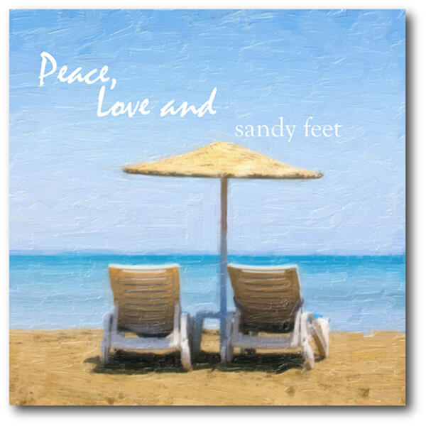 Courtside Market Peace Love and Sandy Wall Art - image 