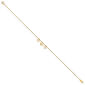 Gold Classics&#8482; 14kt. Yellow Gold Dangling Hearts Ankle Bracelet - image 2