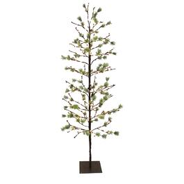 Puleo International 6ft. Red Berry Tree with 240 Lights