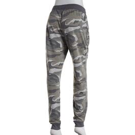 Womens Sweater Project French Terry Camo Joggers with Zip Pocket