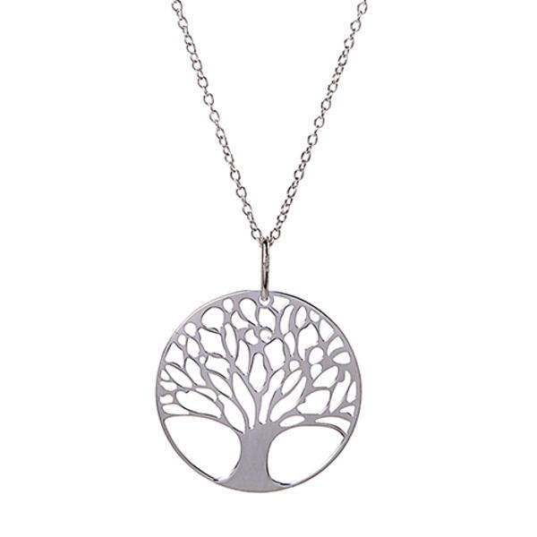 Ellen Tracy Sterling Silver Tree Of Life Necklace - image 
