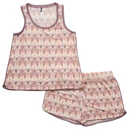 Womens IZOD&#40;R&#41; Chevron Ikat Tank & Shorts Pajama Set