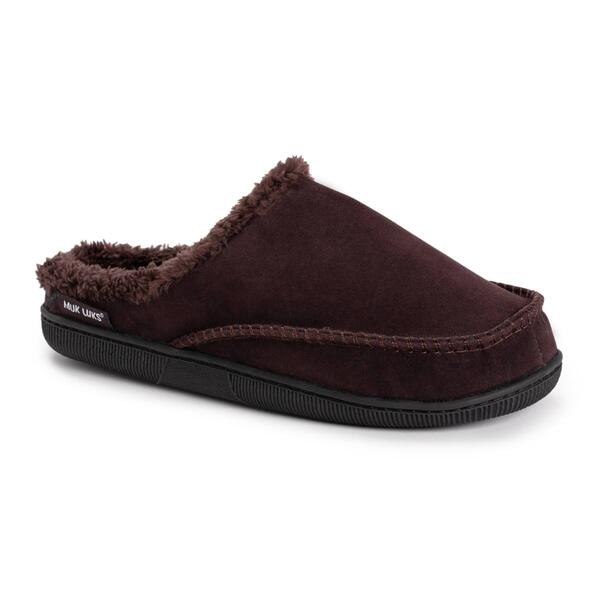 Mens MUK LUKS&#40;R&#41; Faux Suede Clog Slippers - image 