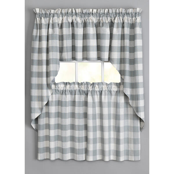 Classic Check Woven Kitchen Curtain - image 