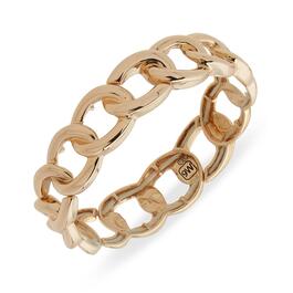 Nine West Gold-Tone Multi-Link Curb Stretch Bracelet