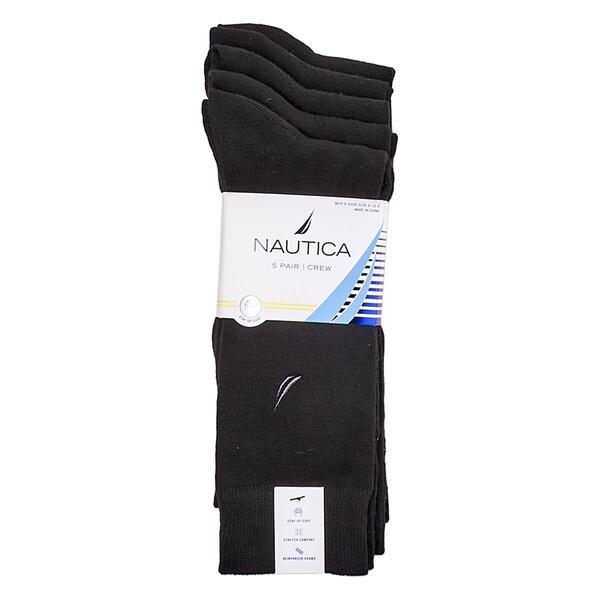 Mens Nautica 5pr. Dress Socks - Black - image 