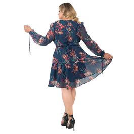 Plus Size Standards & Practices Floral Tiered A-Line Dress