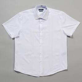 Mens Nautica Short Sleeve Slim Fit Super Dress Shirt - White