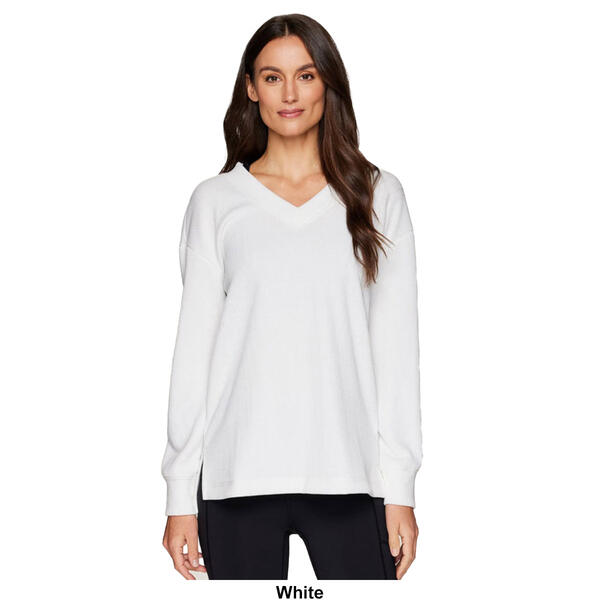 Womens RBX Weekend Reset Ribbed Pullover Top