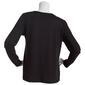 Plus Size Runway Ready Long Sleeve Milky Crew Neck Top - image 2