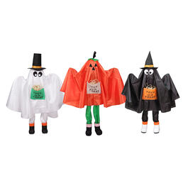 Northlight Seasonal Pumpkin & Bat Standing Figures - Set of 3