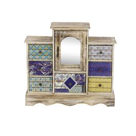 9th & Pike&#40;R&#41; White Wood Vintage Jewelry Box