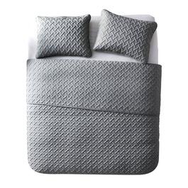 VCNY Home Nina Embossed Basketweave Quilt Set