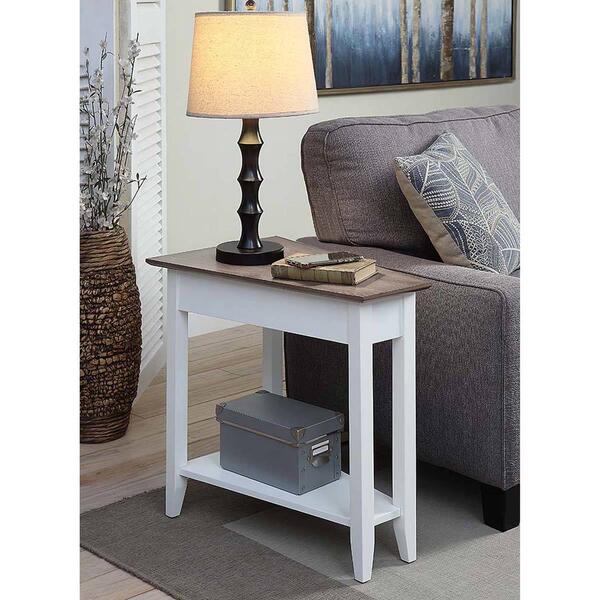 Convenience Concepts American Heritage Two-Tone Wedge End Table - image 