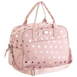 Madden Girl Nylon Weekender with Two Packing Cubes - Blush