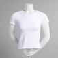 Juniors No Comment Contour Fit Wide Rib Baby Tee - image 3