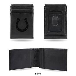 Mens NFL Indianapolis Colts Faux Leather Front Pocket Wallet