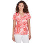 Womens Hearts of Palm Printed Essentials MonsteraParadise Top - image 1