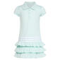 Girls &#40;4-6x&#41; adidas&#174; Short Sleeve Ruffled Hem Polo Dress - image 2