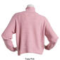 Juniors No Comment Chic Knit Drop Shoulder Turtleneck Sweater - image 2