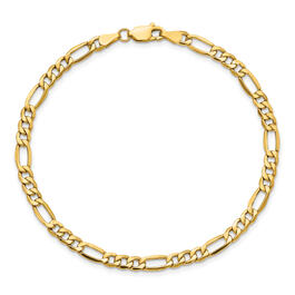 Gold Classics&#40;tm&#41; 4.40mm. 14k Semi Solid Figaro Bracelet