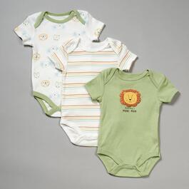 Baby Boy &#40;NB-9M&#41; baby views&#40;R&#41; 3pk. Mane Man Short Sleeve Bodysuits