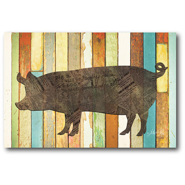 Courtside Market Pig Sign Wall Art - image 