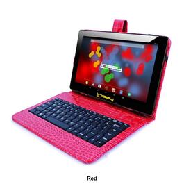 Linsay 10in. Android 12 Tablet with Crocodile Leather Keyboard