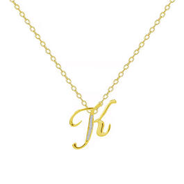 Accents by Gianni Argento Initial K Pendant Necklace